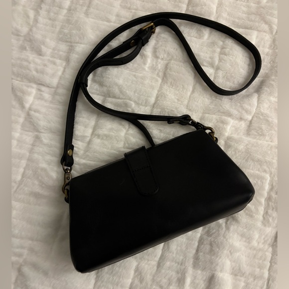 Vintage style Doctor Black Leather Crossbody - Picture 5 of 11
